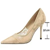 BIGTREE Shoes Mesh Hollow Lace Woman Pumps 2025 Spring Women Heels Sexy Party Shoes Thin Stiletto Heels Women Shoes 6 Colour 6