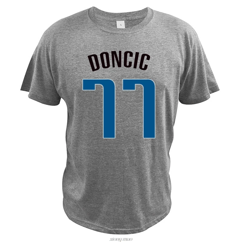 Европейский размер, футболка Luka Doncic, баскетболист, футболки с номером участника, мужские свободные повседневные топы с коротким рукавом