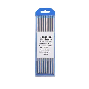 

10pcs/Box WL20 Blue Color 1.0/1.6/2.0*170 Thorium Tungsten Electrode Head Tungsten Needle/rod For Welding Machine