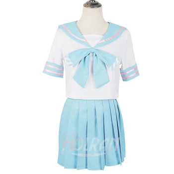 

Re:Life in a different world from zero cosplay costume Rem blue shirt skirt Ram pink shirt skirt hot sale JK uniform Sailor suit