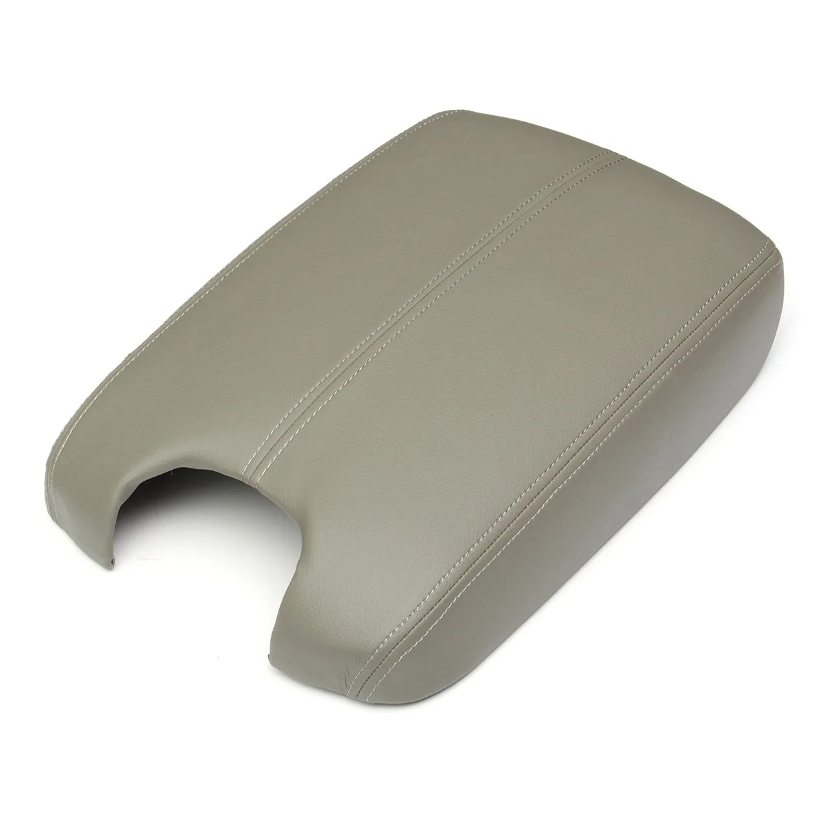 Серый PU LEATHER CENTER CONSOLE LID ARMREST COVER FOR 2008-2012 HONDA ACCORD 1pcs Leather Console Lid Armrest Cover - Название цвета: Серый