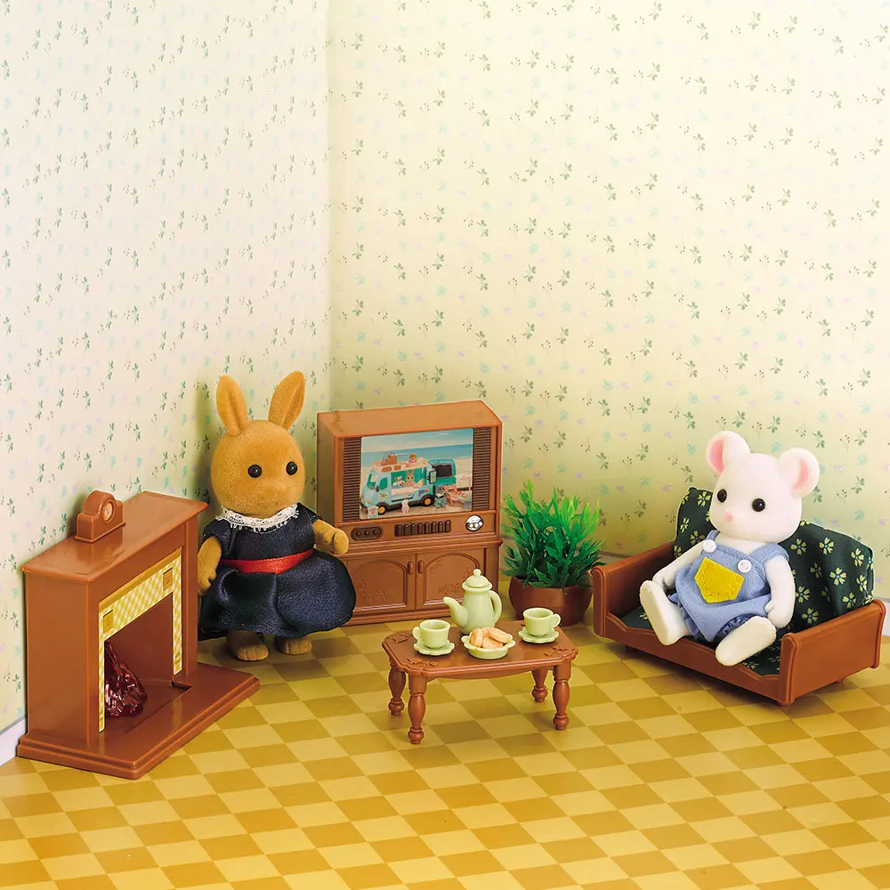 

Dollhouse Furniture Fireplace Miniture Acessories Forest Family Doll House Accessories Cloth Sofa Miniature 1/12 2022 New Dolls