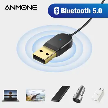 

ANMONE 3.5mm Aux Bluetooth Adapter Dongle Cable Bluetooth 5.0 Receiver Usb Power Supply Car Audio Connector for Speaker headset