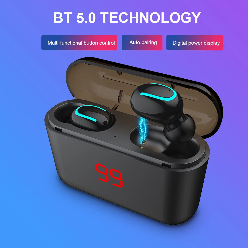 HBQ Q32 TWS наушники BT 5 0 беспроводные Bluetooth спортивная Гарнитура Hands free с микрофоном