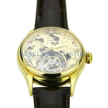 

Merkur Mens Watch Mechanical TianJin Hangzhou High Beat Tourbillon Skelenton 1