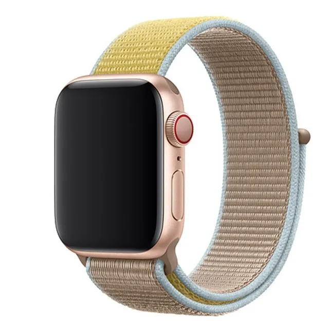 Нейлоновый браслет-петля 40 44 мм для Apple watch band 4 5, спортивный сменный ремешок, аксессуары, дышащая повязка для Iwatch 3 2 1 38 42m - Цвет ремешка: Camel
