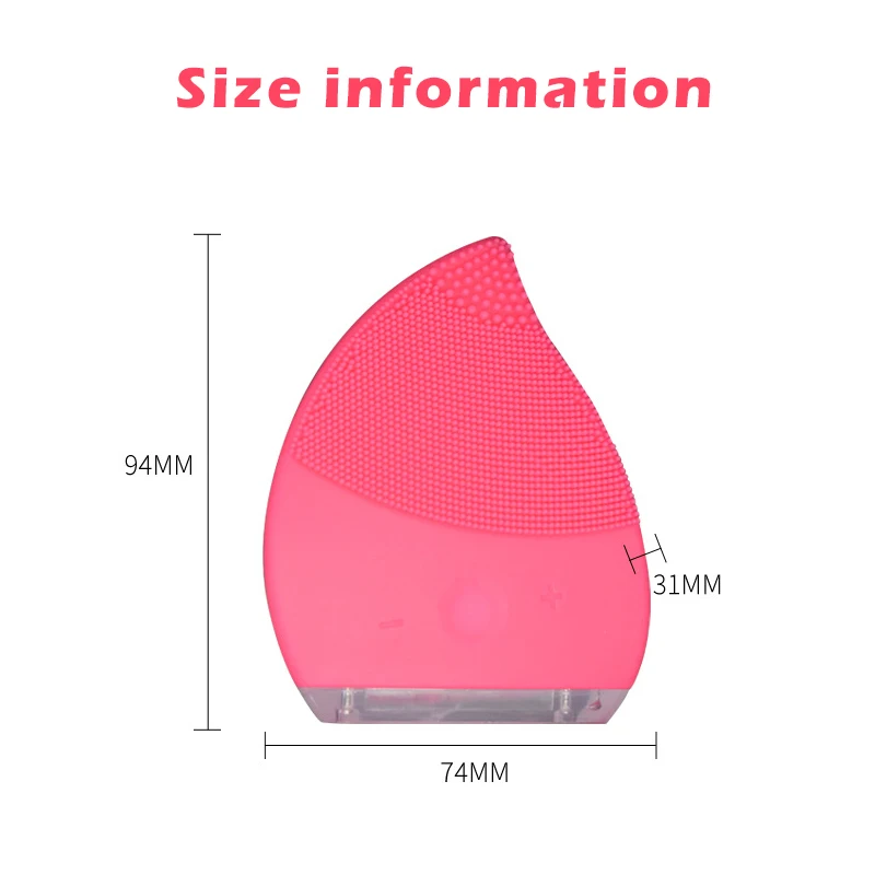 Кисть для очистки дица аппарат для чистки лица мини электромассажная щетка стиральная машина Водонепроницаемые силиконовые очищающие инструменты
