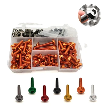 

Universal Motorcycle Body Fairing Bolt Kit Fasteners Clip Screws Set For Kawasaki NINJA 300 250 400 R GTR1400 ZX14R Z1000SX H2R