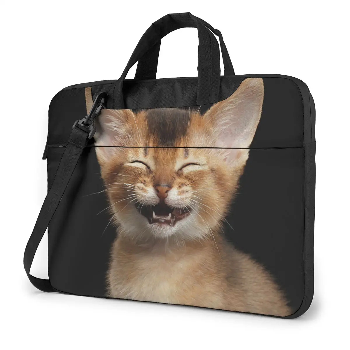 Cat Laptop Bag Case Protective Vintage Computer Bag Bicycle Crossbody