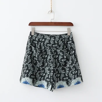 

2019 Women Shorts Printing High Elastic Waist Casual Short