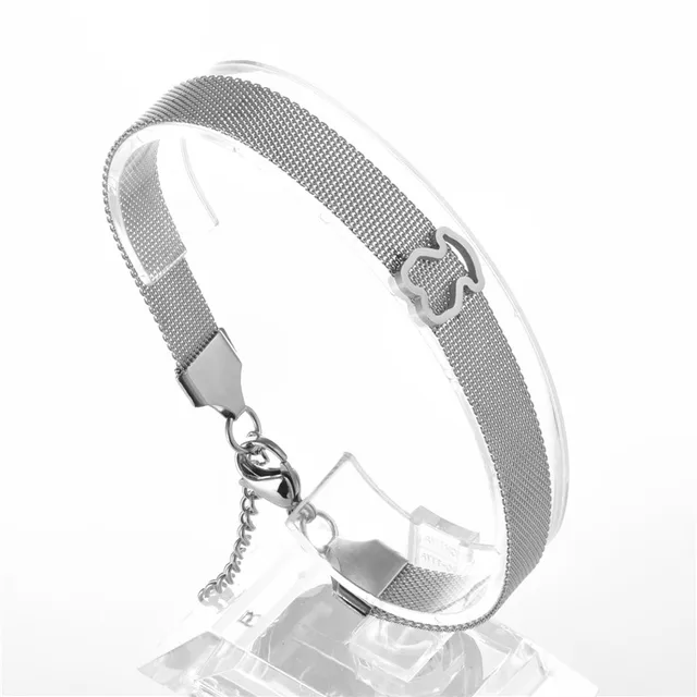 Stainless Steel Love Heart Bracelets For Women Party Gift Fashion Joyas Chain Charm Jewelry Wholesale same picture