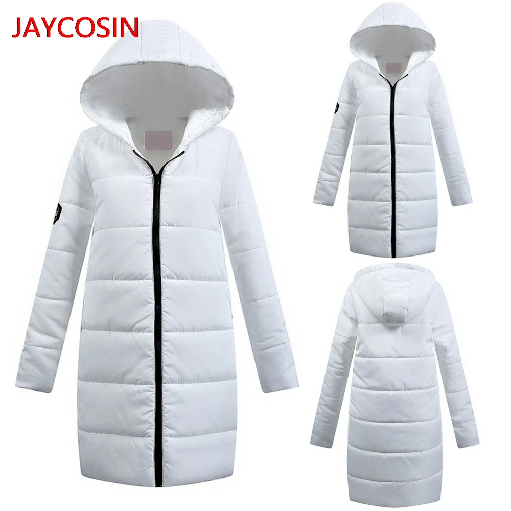 JAYCOSIN женские парки женские зимние длинные пуховые хлопковые Дамская парка пальто с капюшоном стеганая куртка Верхняя одежда Лидер продаж L4008027