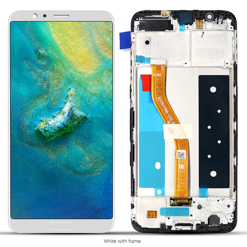 M& Sen для huawei Honor V10 BKL-AL20 BKL-AL00 Honor View 10 BKL-L09 ЖК-дисплей сенсорный дигитайзер Рамка - Цвет: White With Frame