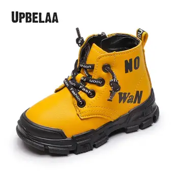 

Winter Kids Shoes Boys Martin Boots Baby Toddler Shoes Children Ankle Boots Girls Snow Boots Leather Fashion Waterproof Outdoor