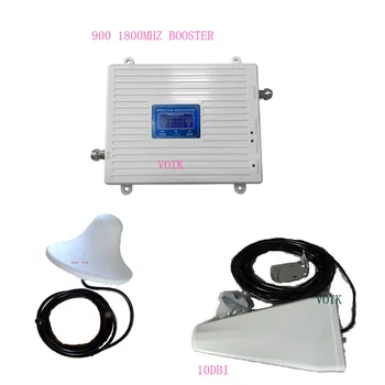 

2G4G Dual Band Cell Phone Cellular Signal Booster 900 1800mhz signal Amplifier GSM DCS LTE Mobile Phone Signal Repeater Fullset