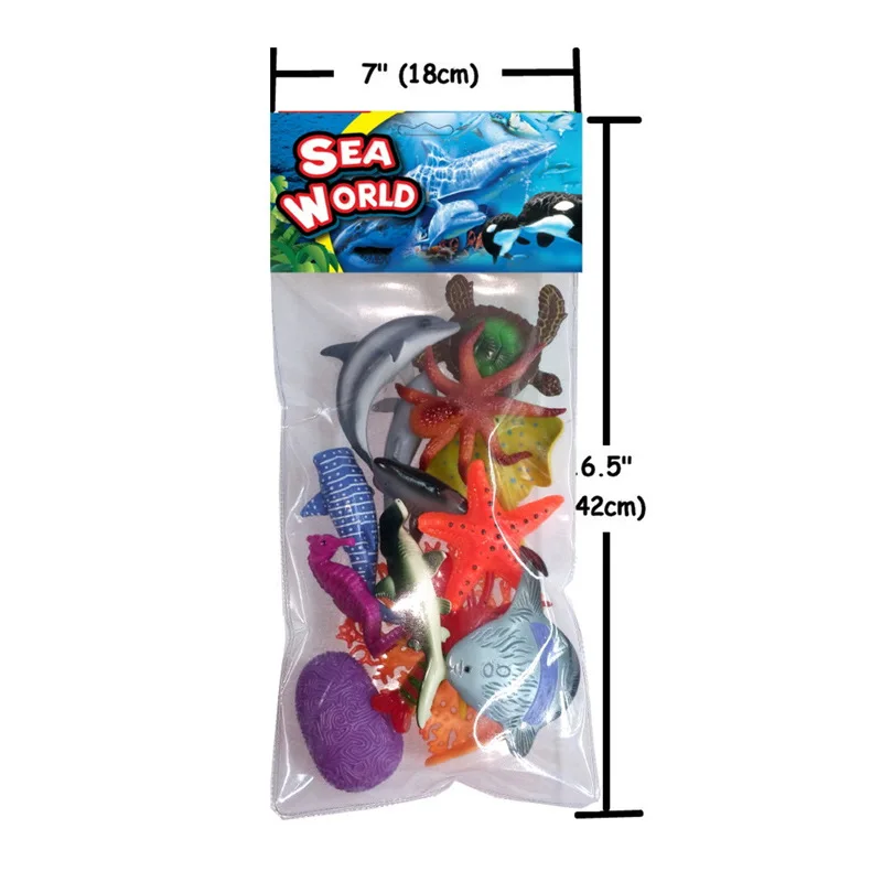 

Hot Selling Model Solid Mini Animal Model Children Marine Organism Underwater World Popularization of Science Toy