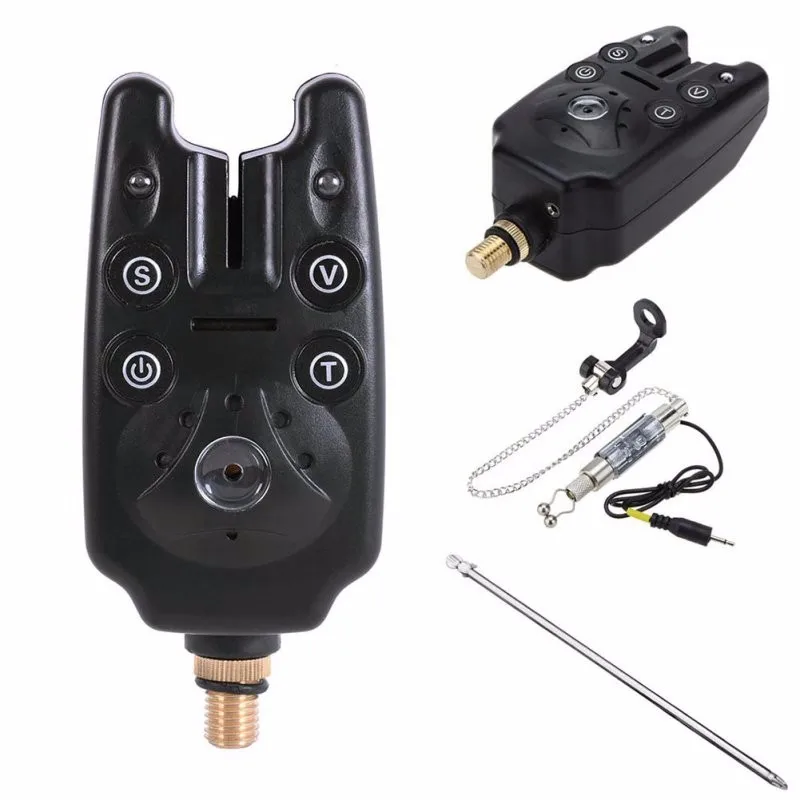 

1PC 2 LED Adjustable Tone Volume Sensitivity Sound Alert Fishing Bite Alarm Water Resistant Fishing Alarm Fishing Rod Swingers 1