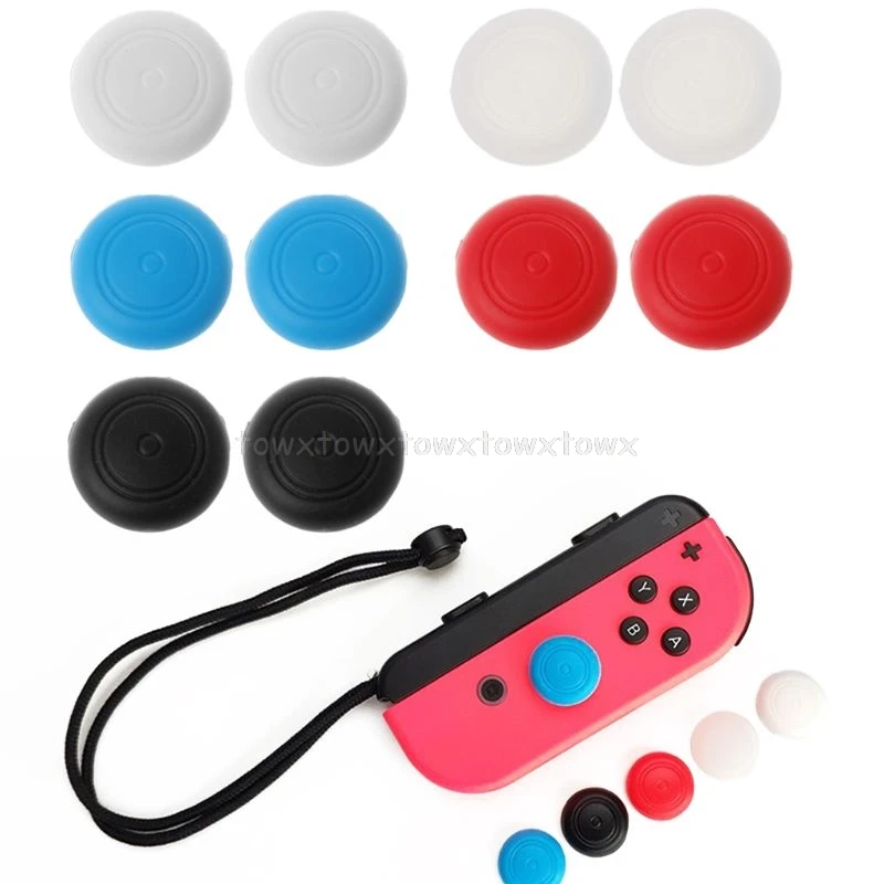 

2Pcs Silicone Analog Thumb Stick Grips Cover Caps For Nintend Switch NS JoyCon Controller Au21 19 Dropship