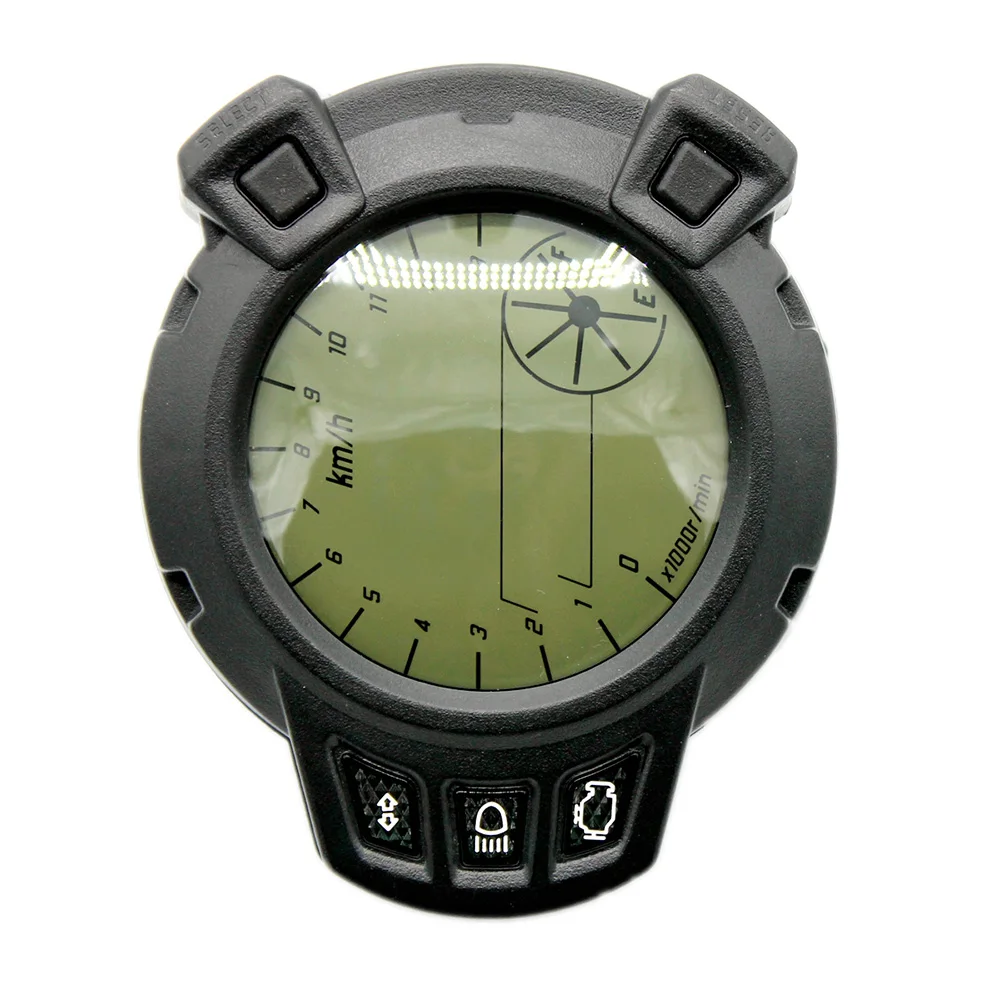 12V 7 Color Motorcycle Odometer Speedometer Fuel Level Gauge Backlight Modified LCD Instrument for Land Rover Yamaha BWS125