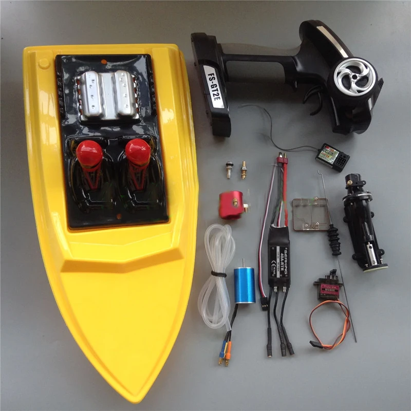 

1Set DIY RC Boat Modified Power Kit with Hull Assembly 2440 Brushless Motor+15mm Jet Pump+40A ESC+Controller+Pushrod Kit+Cooler
