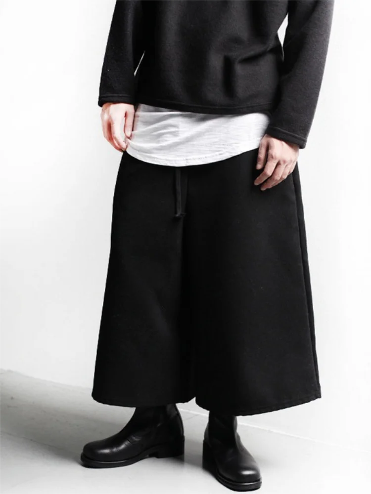 Men's Wide-Leg Pants Spring And Autumn New Classic Dark Fashion Trend Casual Versatile Loose Oversized Pants
