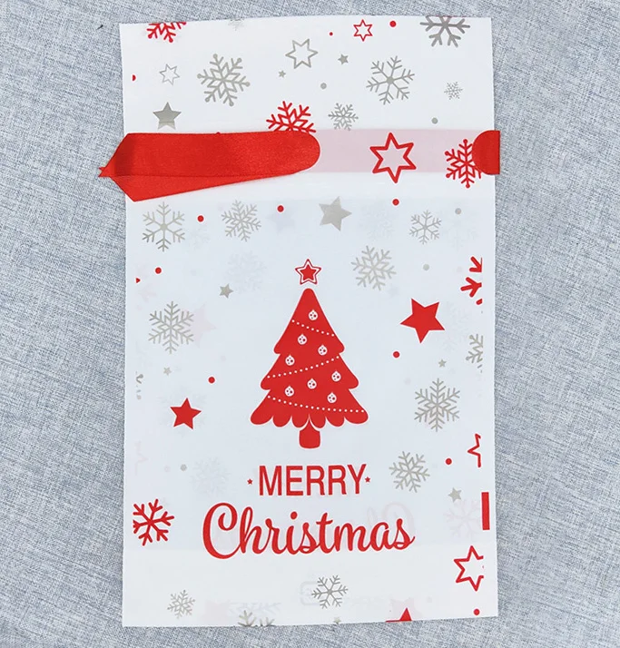 

50* Xmas Drawstring Wedding Christmas Candy Wrapping Bag 15*23.5*6cm Accessories