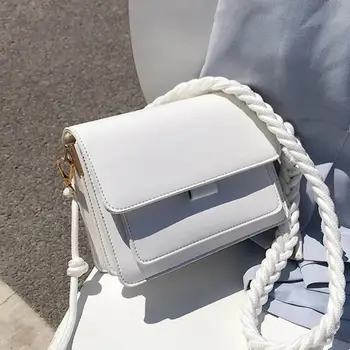 

Solid color Square Crossbody bag 2020 Summer New High-quality PU Leather Women's Designer Handbag Travel Shoulder Messenger Bag