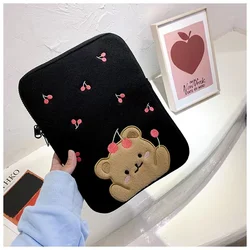 Nova coreia ins ipad pro 11 caso do portátil coreano moda limão dos desenhos animados 11 13 15 polegada tablet capa protetora manga interna bolsa 9.7"