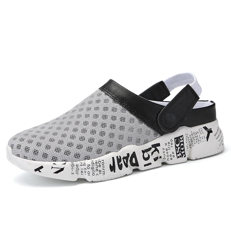 Summer Men's Sandals Breathable Men's Slippers Slides Sandals Outdoor Non-slip Hollow Men Slippers Sneakers Light Men Sandals