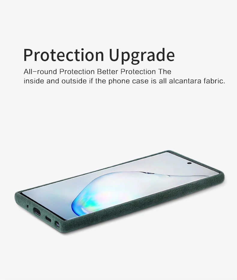 SanCore для SamSung Note10/NOTE10+ чехол для телефона ALCANTARA модный кожаный чехол с полной защитой Роскошный чехол для телефона из замши