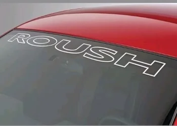 

For Ford Mustang ROUSH Windshield Vinyl Decal Sticker Custom Vehicle Logo WHITE