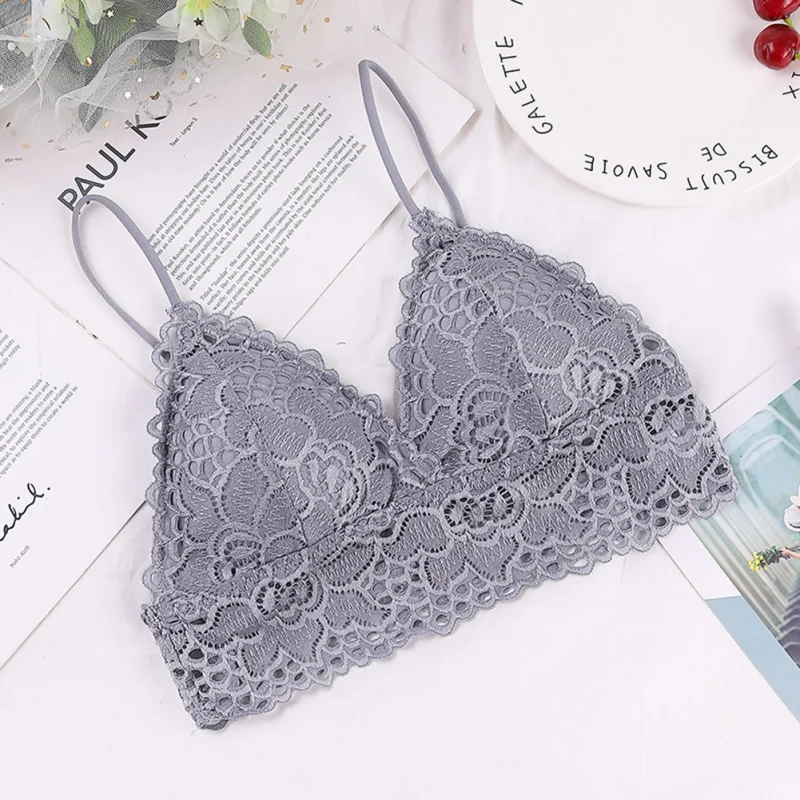 Women Deep V Bra Female Lace Tube Top Underwear Sexy Lace Summer Bras Tops With Chest Pad c2 Women Deep V Bra Female Lace Tube Top Underwear Sexy Lace Summer Bras Tops With Chest Pad c2