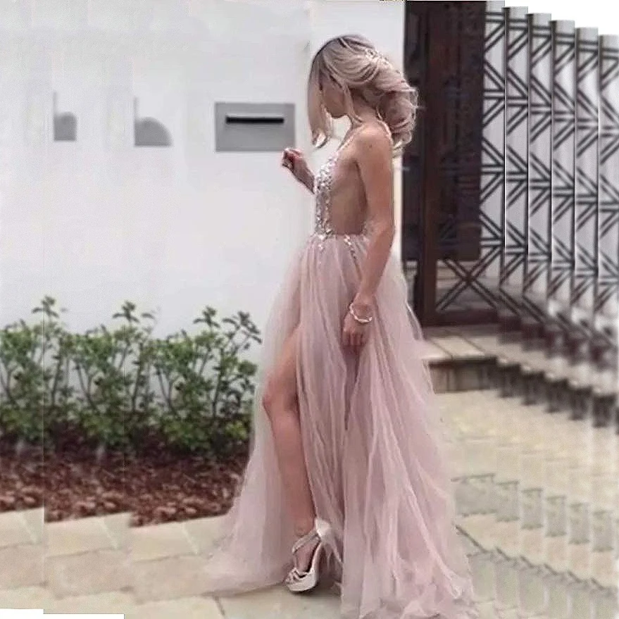 Espalda Descubierta Vestido Brillante H&m Vestidos Sin Hombros