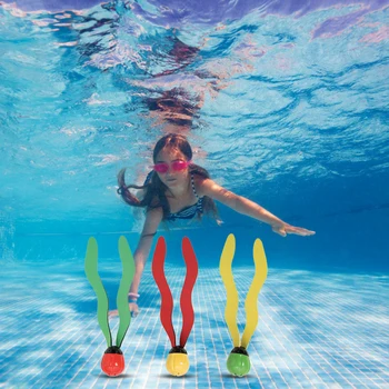 

Portable Swimming Pool Toys Sports Diving Games Children Kids Seaweed Water Toys for Outdoor Watering Playing Supply