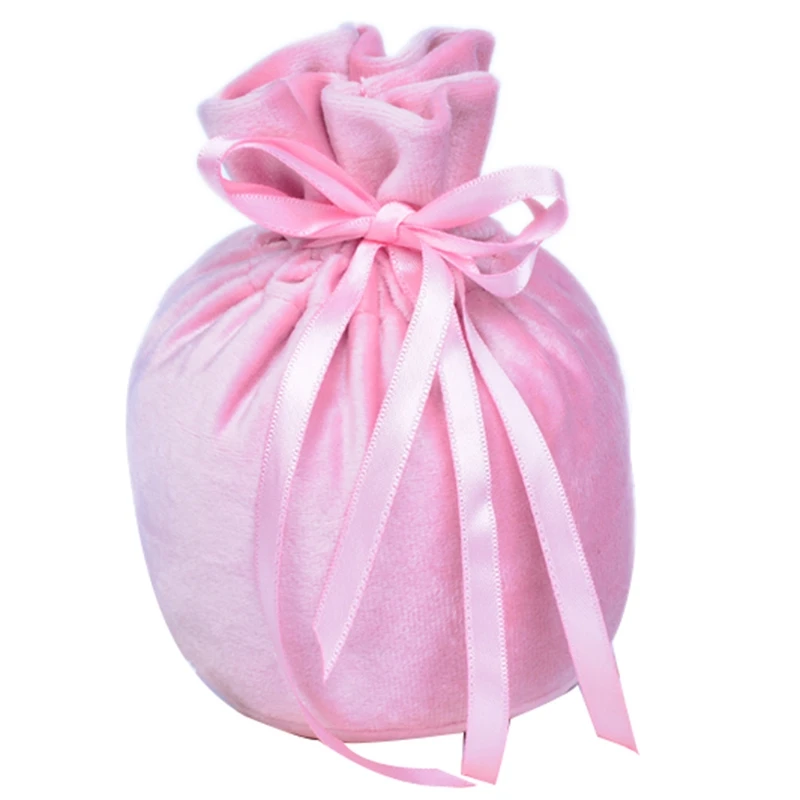 Pink 10 шт. бархатный Подарочный мешочек с открытка для выражения благодарности бахромой свадебные сувениры и подарочные коробки для конфет Коробки для свадьбы или «нулевого дня рождения» вечерние поставки St - Цвет: Pink