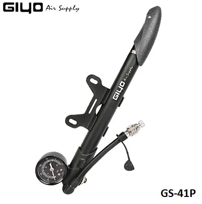 Giyo GS-41P 300psi насос для велосипедных шин для шоссейных велосипедов с Т-образной ручкой фиксированный Манометр насос для шин MTB вилка Presta Schrader воздушный насос - Цвет: GS-41P