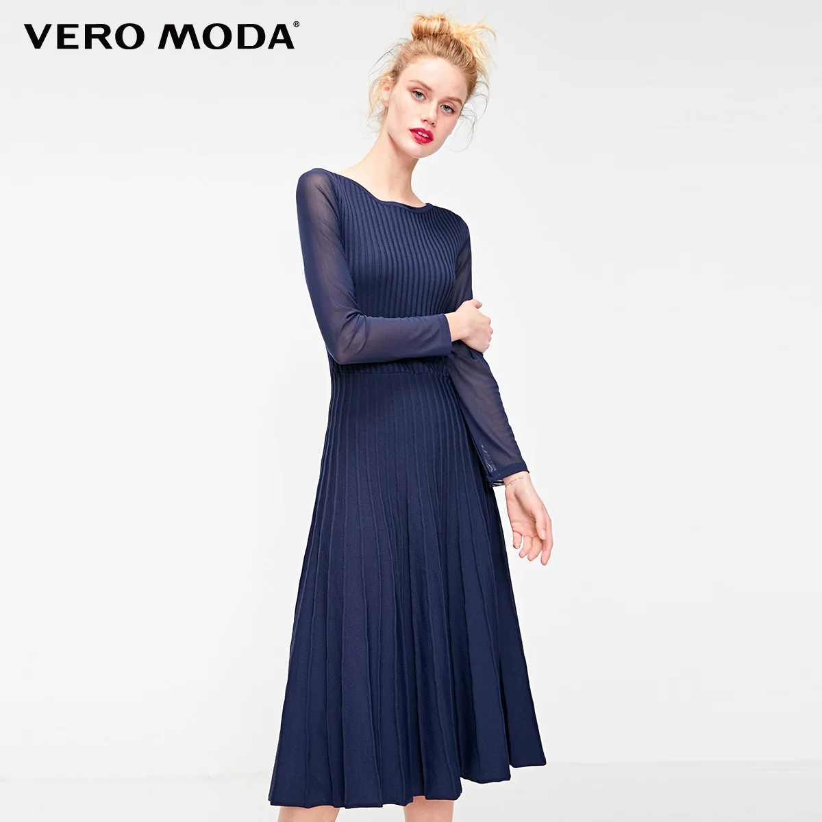 Vero Moda женское гофрированное платье из ткани | 319146507