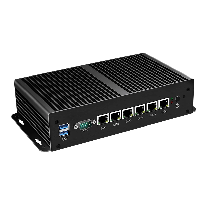 Мини ПК Intel Celeron 3955U 3855U i3-7100U 6 LAN Intel 211AT Gigabit Ethernet 2* USB 3,0 VGA RS232 брандмауэр маршрутизатор Pfsense AES-NI