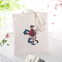 Холст сумка для покупок девушка текст DIY ежедневное использование пользовательский принт Логотип эко многоразовая утилизация