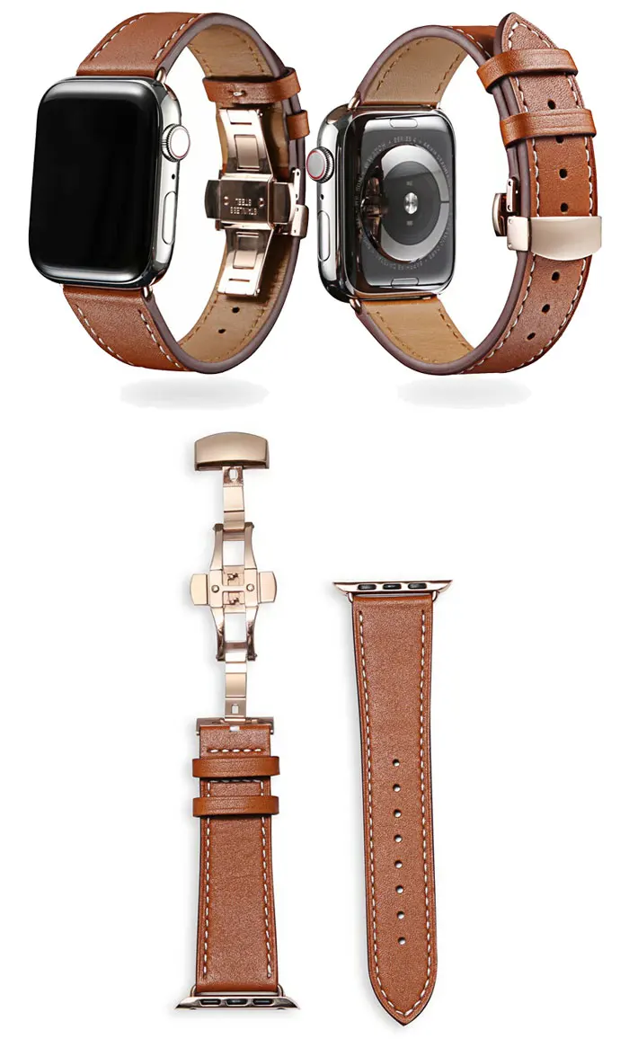 Бабочка Туфли с ремешком и пряжкой для наручных часов Iwatch, 4/3/2/1 ремешок для наручных часов Apple Watch, версии 3, 4 года группа 44 мм 40 мм, 42 мм, 38 мм