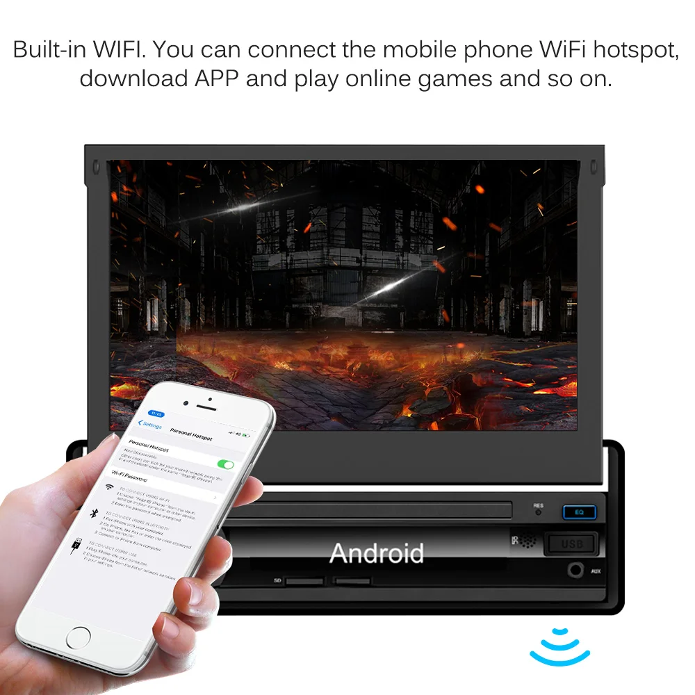 Flash Deal Car Stereo Player Fully Capacitive Touch Screen 1G/16G 7" 1 DIN 1080P Autoradio GPS Bluetooth Navigation Reversing Camera 5