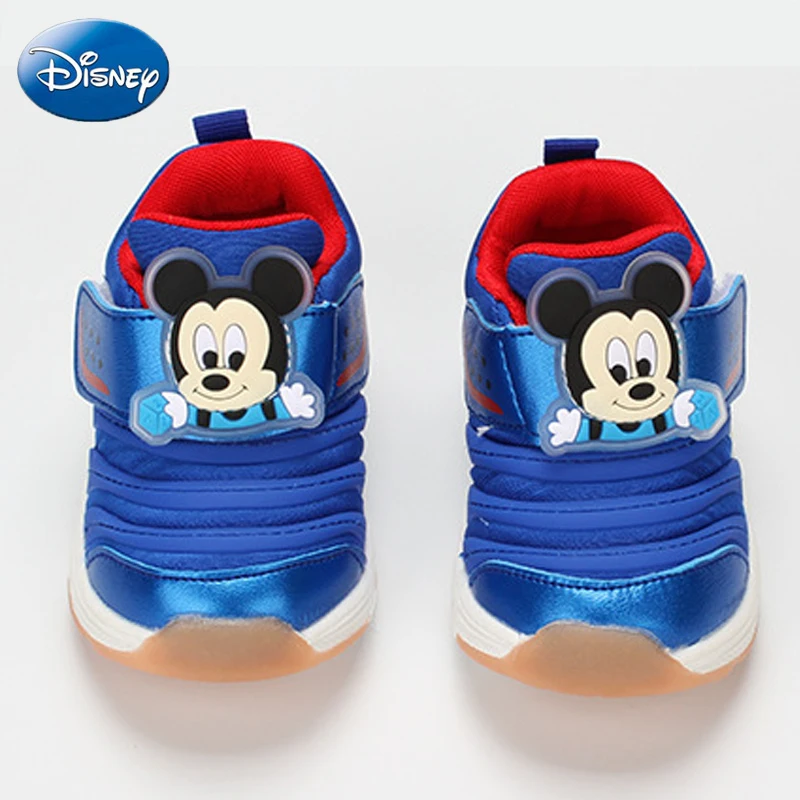 Disney/Новинка года; детская повседневная обувь с изображением Микки и Минни; пляжная детская модная спортивная обувь для бега; Повседневная Нескользящая дышащая обувь для мальчиков