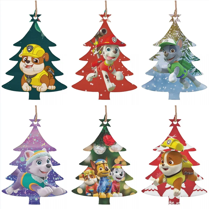 Paw Patrol Christmas Dated 2022 Paw Patrol Large Christmas Tree Decoration Wooden Christmas 2022 Novelty  Ornaments For Home Decoration Roitan Ornament Goods|Party Diy Decorations|  - Aliexpress