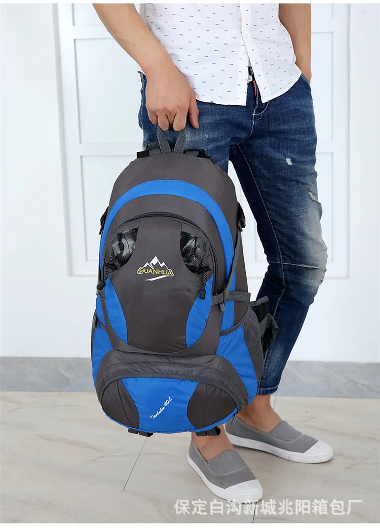 New Style Outdoor Large-Volume Backpack Sports Backpack Mountaineering Bag Men And Women Hiking Bag Travel Bag Customizable