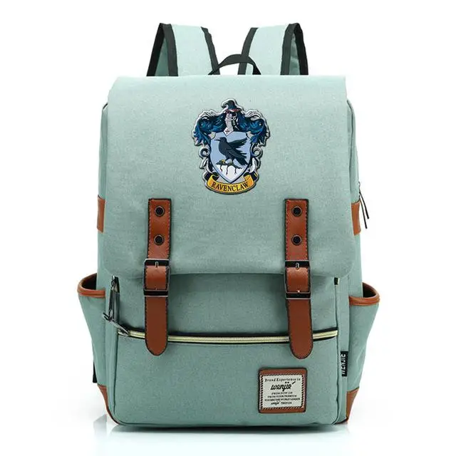 Волшебный Хогвартс Ravenclaw Слизерин Гриффиндор для мальчиков и девочек портфели для подростков школьные сумки холщовые женские сумки рюкзак мужской рюкзак - Цвет: 31