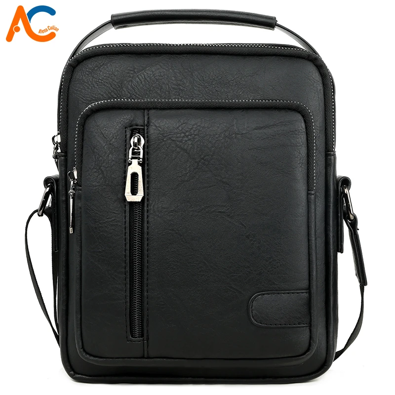 

Alena Culian Brand Leather Men Shoulder Bag Durable Business Men Handbag Leisure Crossbody Messenger Bags For Man Travel Bags