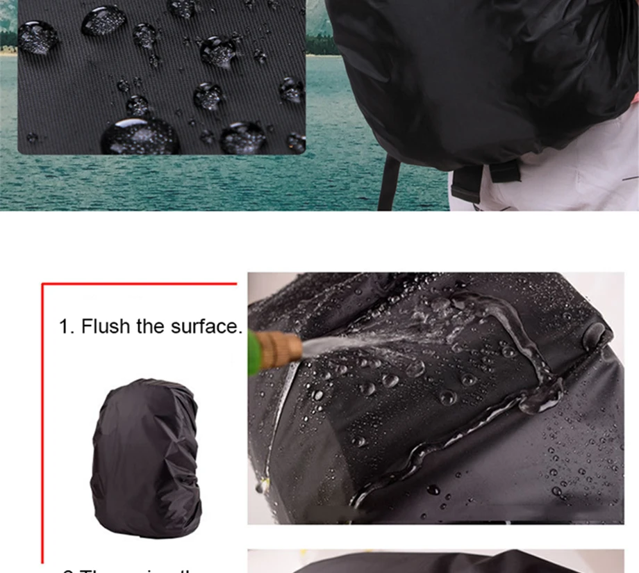 Водонепроницаемый дождевик для спорта на открытом воздухе Рюкзак 30-80L нейлоновый водонепроницаемый рюкзак сумка для скалолазания дорожная сумка защитный чехол