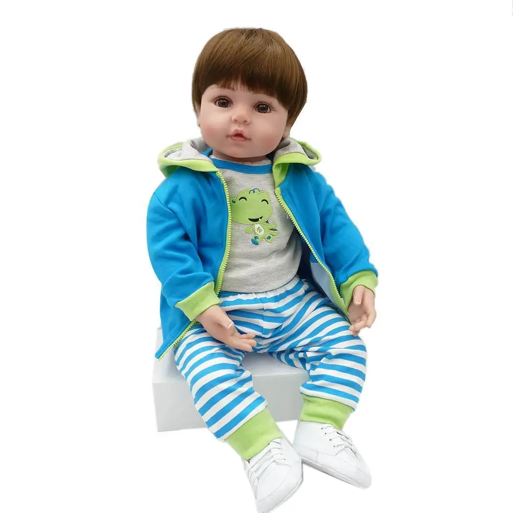 

Kids Soft Silicone Realistic With Clothes Birth Certificate Collectibles, Gift, Playmate Reborn Baby Doll