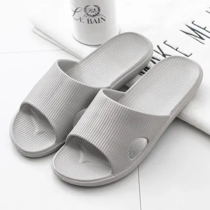 2020 New Slippers Women Summer Thick Bottom Indoor Home Couples Home Bathroom Non-slip Soft Ins Tide To Wear Cool Slippers 2105 Gray