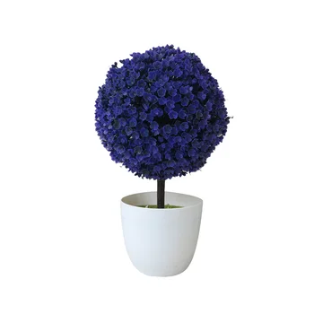 

Outdoor Artificial Flower Ball Tree Bonsai Pot Plants Pot Culture Home Decor 1pc